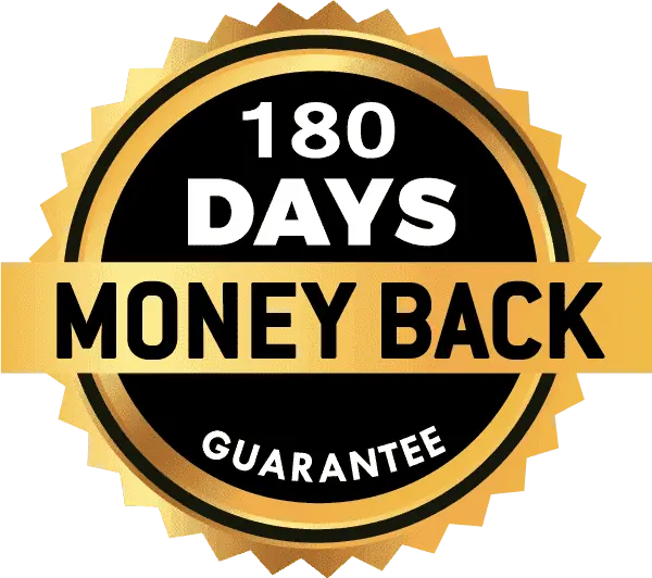 Gluco Extend 180-day money-back guarantee seal